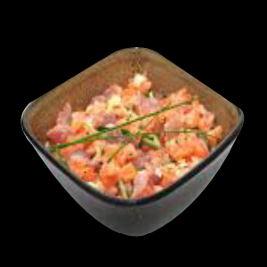 Tartare de saumon mariné